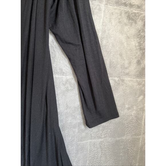 Sandra Baquero Duster Women OS Black Cardigan Open Front Maxi Jersey Witch Boho - Picture 4 of 11